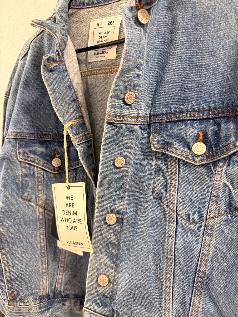 Pull&Bear Light Blue Washed Denim Jacket